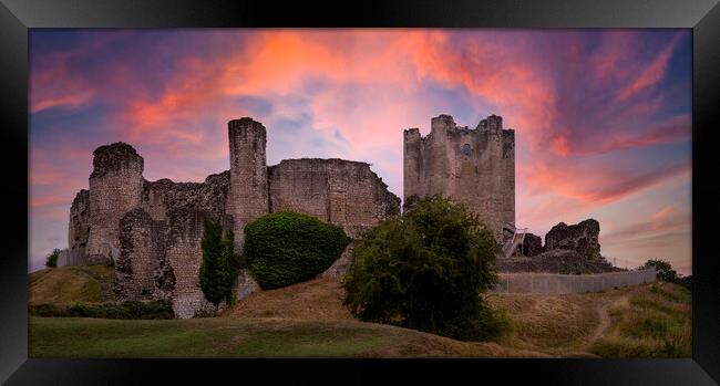 Unleashing the Charm of Conisbrough Castle Framed Print by Tim Hill