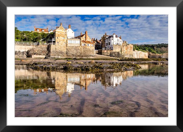 Mirrored Beauty of Robin Hoods Bay Framed Mounted Print by Tim Hill