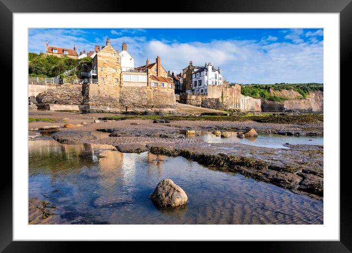 Robin Hoods Bay Seafront Framed Mounted Print by Tim Hill