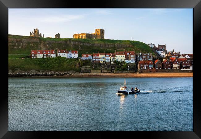 Whitby Fishing Boat Framed Print by Tim Hill