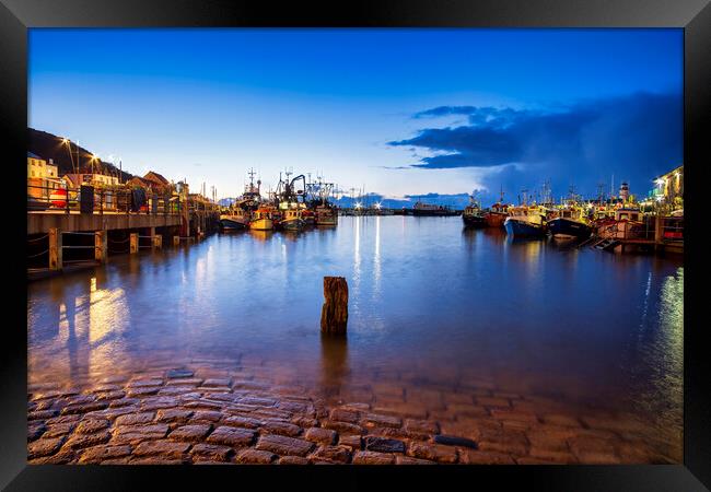 Scarborough Harbour Framed Print by Tim Hill