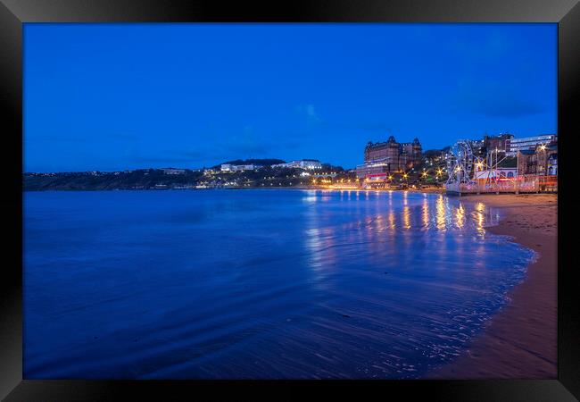 A Serene Blue Hour in Scarborough Framed Print by Tim Hill