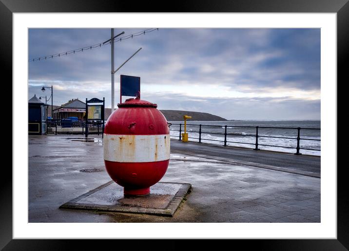 Filey Sea Mine Framed Mounted Print by Tim Hill