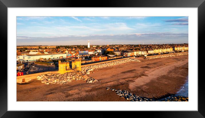 Golden Shores of Withernsea Framed Mounted Print by Tim Hill