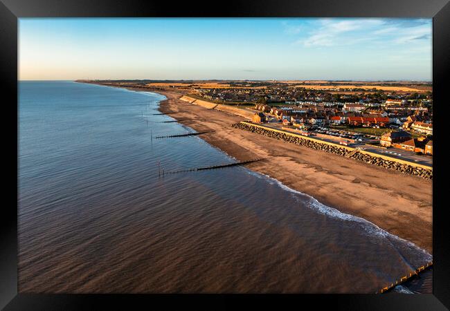 Withernsea from Above Framed Print by Tim Hill