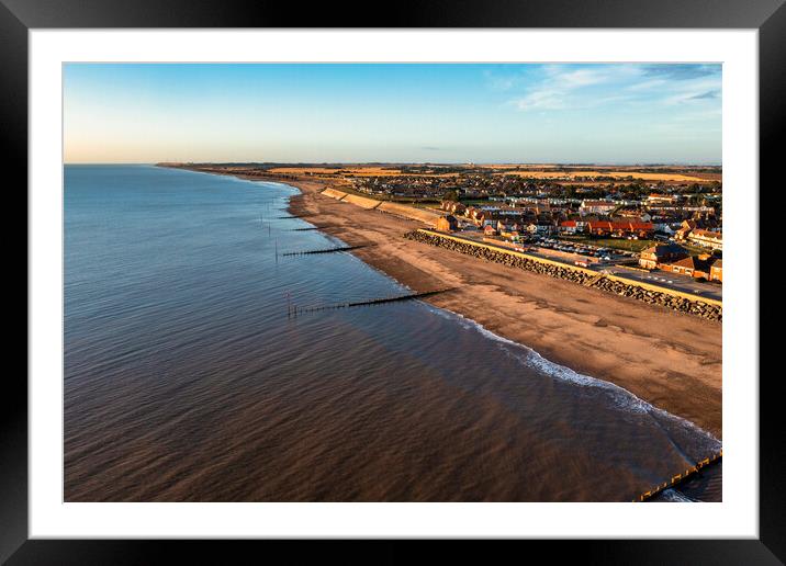Withernsea from Above Framed Mounted Print by Tim Hill