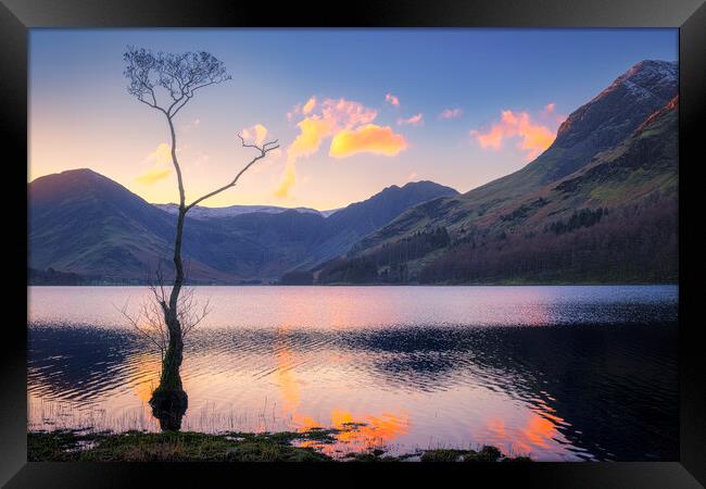 Serenity in Buttermere Framed Print by Tim Hill