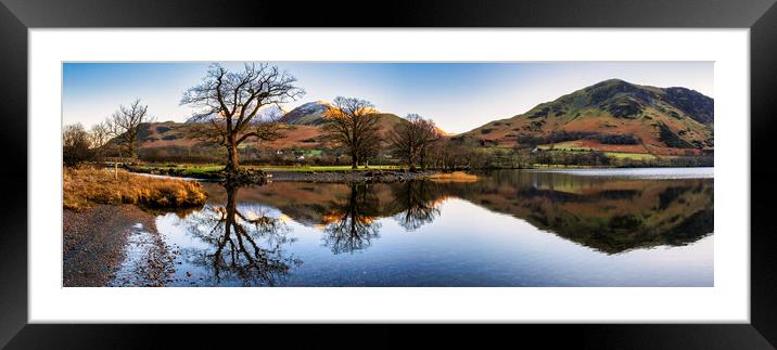 Buttermere Panoramic Framed Mounted Print by Tim Hill