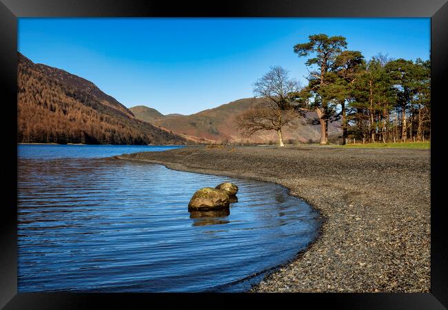 Buttermere Lakeside Framed Print by Tim Hill