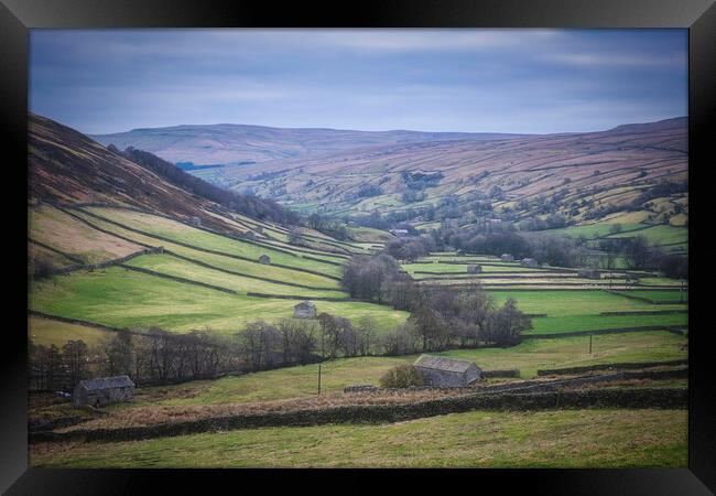 Swaledale Landscape View Framed Print by Tim Hill