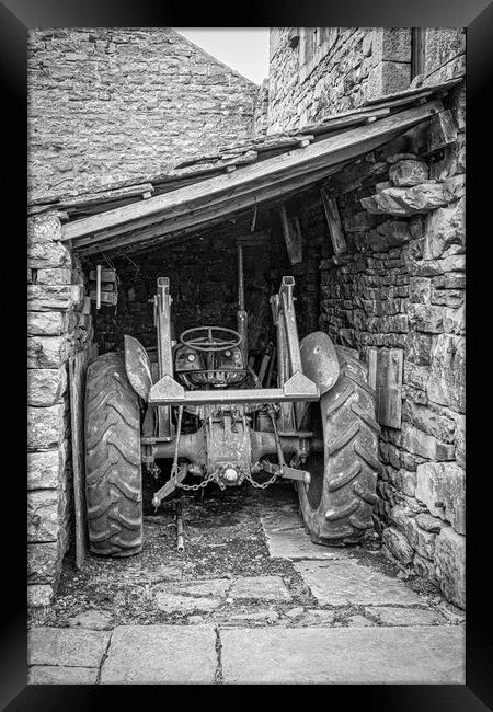 Rustic Charm of Yorkshire Tractor Framed Print by Tim Hill