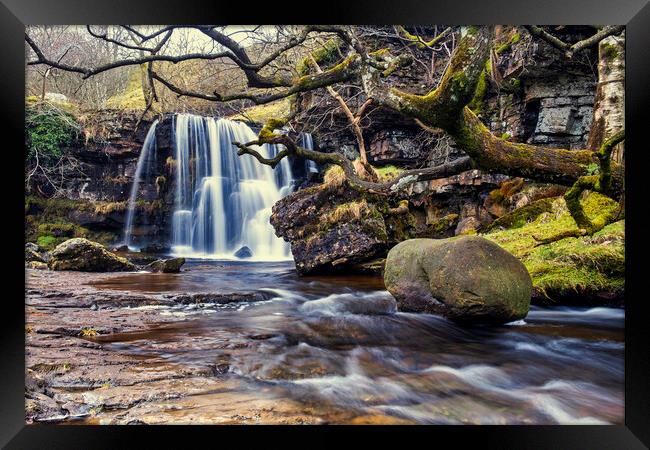 Majestic East Gill Force Waterfall Framed Print by Tim Hill