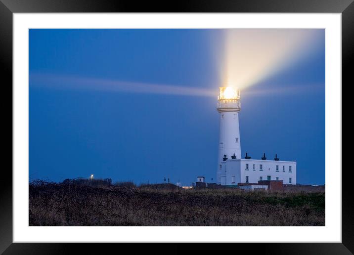 Flamborough Head Lighthouse, Yorkshire Coast Framed Mounted Print by Tim Hill
