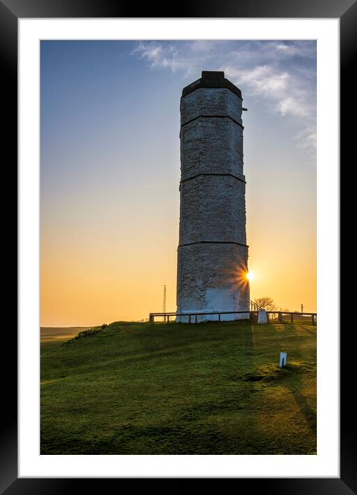 Captivating Sunrise at the Oldest Lighthouse Framed Mounted Print by Tim Hill