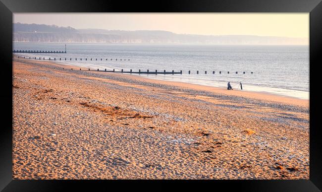 Bridlington North Beach Fisherman Framed Print by Tim Hill