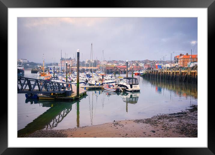 Scarborough Harbour Yorkshire Coast Framed Mounted Print by Tim Hill