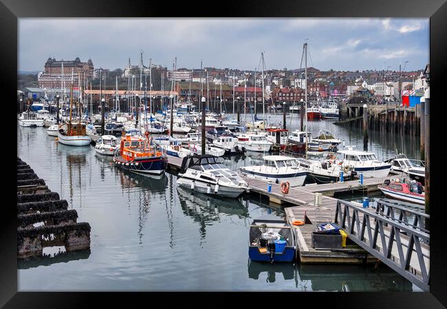 Scarborough Harbour Yorkshire Coast Framed Print by Tim Hill