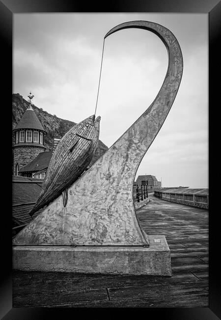 Scarborough Tunny fish Sculpture Framed Print by Tim Hill