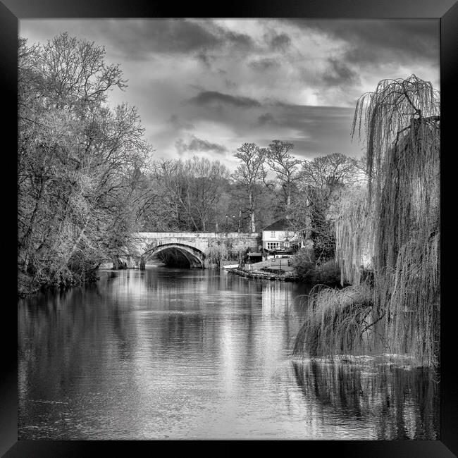 Knaresborough Black and White Framed Print by Tim Hill