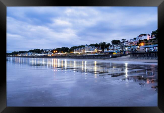 Filey Beach Reflections Framed Print by Tim Hill