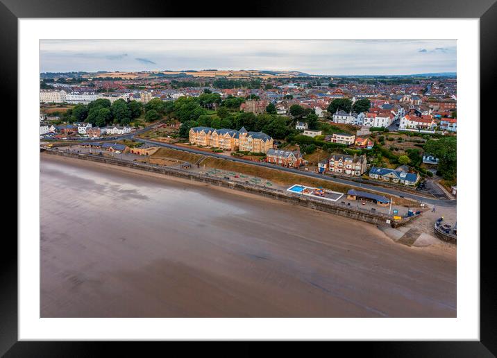 Filey Promenade from Above Framed Mounted Print by Tim Hill
