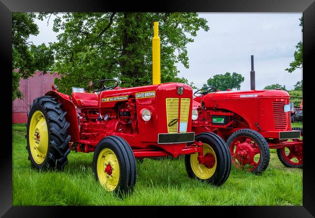 David Brown 770 Selectamatic Tractor Framed Print by Tim Hill