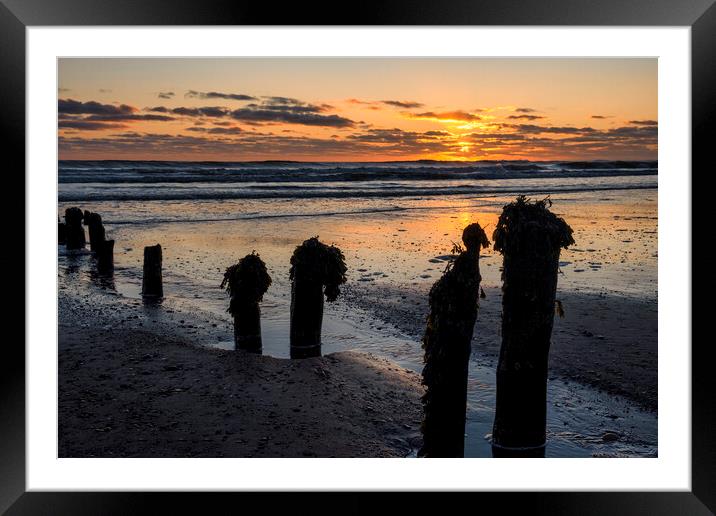 Majestic Sunrise over the Yorkshire Coast Framed Mounted Print by Tim Hill