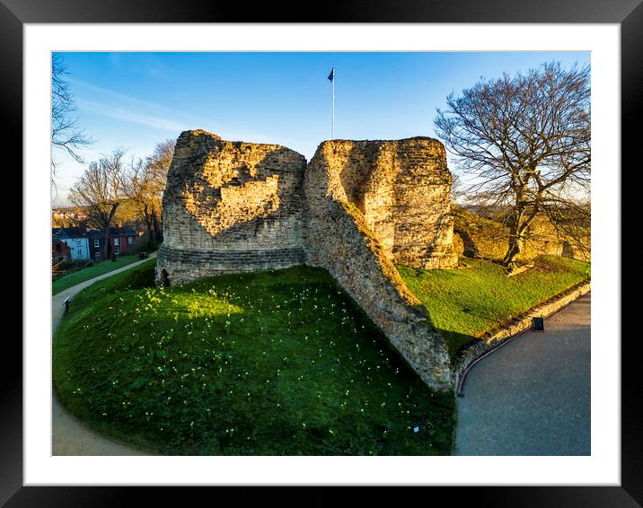Pontefract Castle Framed Mounted Print by Tim Hill