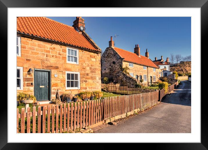 Sandsend Cottages Photography in 2023 Framed Mounted Print by Tim Hill
