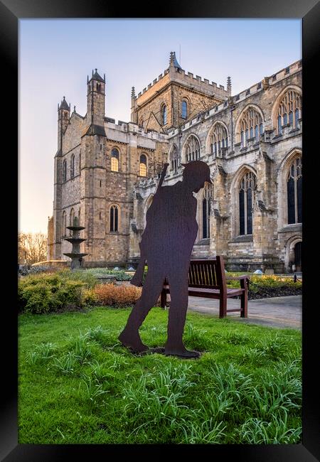 Ripon Cathedral Remembrance Soldier Framed Print by Tim Hill