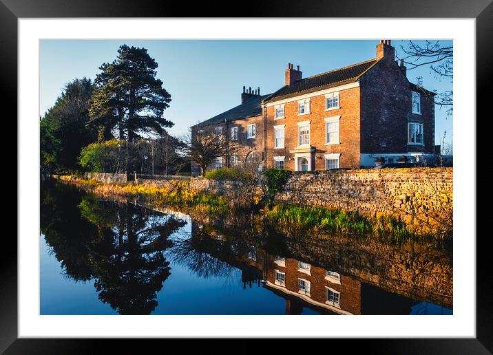 Canal Mirrors: Reflecting Ripon's Beauty Framed Mounted Print by Tim Hill