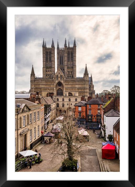 Majestic Lincoln Cathedral Framed Mounted Print by Tim Hill