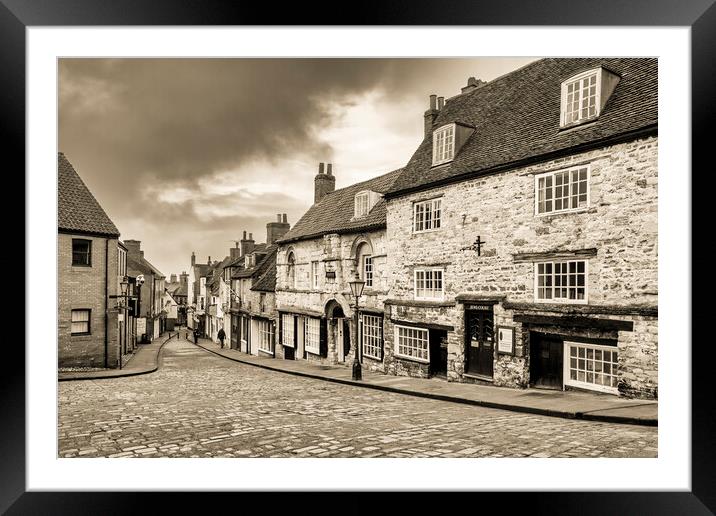 Jews Court, Steep Hill, Lincoln Framed Mounted Print by Tim Hill