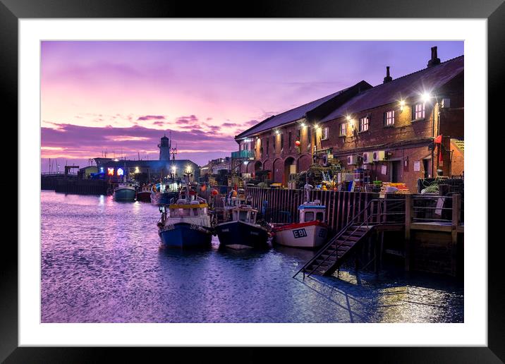 Scarborough Harbour North Yorkshire Framed Mounted Print by Tim Hill