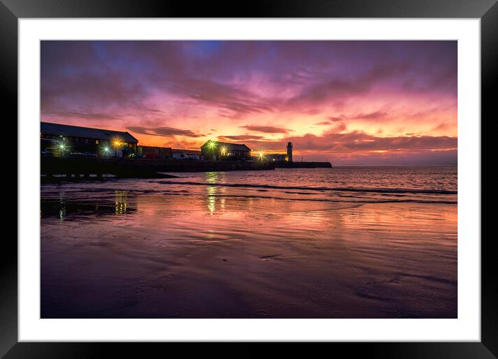Majestic Scarborough Sunrise Framed Mounted Print by Tim Hill