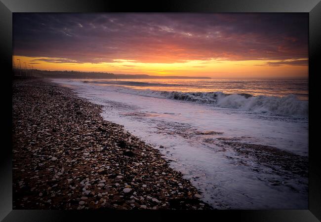 Moody Bridlington North Beach Framed Print by Tim Hill