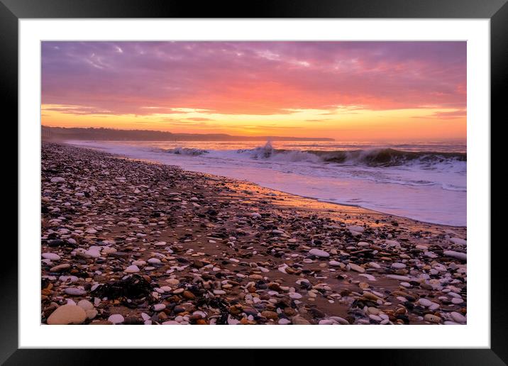 Beautiful Bridlington North Beach Sunrise Framed Mounted Print by Tim Hill