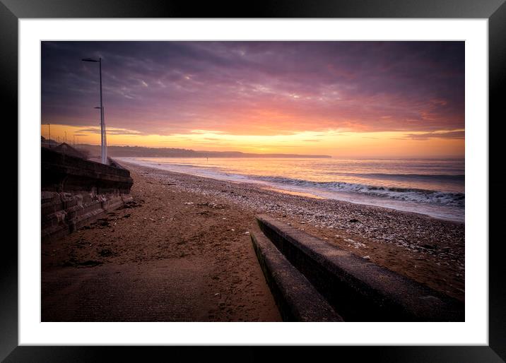Bridlington North Beach Serenity Framed Mounted Print by Tim Hill