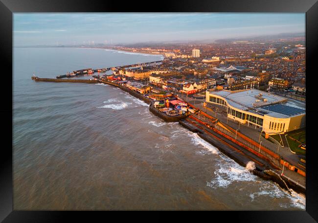 Bridlington Seafront from Above Framed Print by Tim Hill