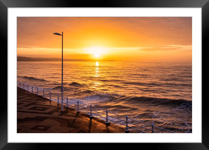 Bridlington North Sunrise Framed Mounted Print by Tim Hill
