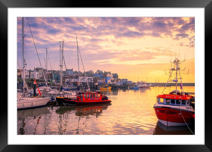 Bridlington Harbour Yorkshire Coast Framed Mounted Print by Tim Hill