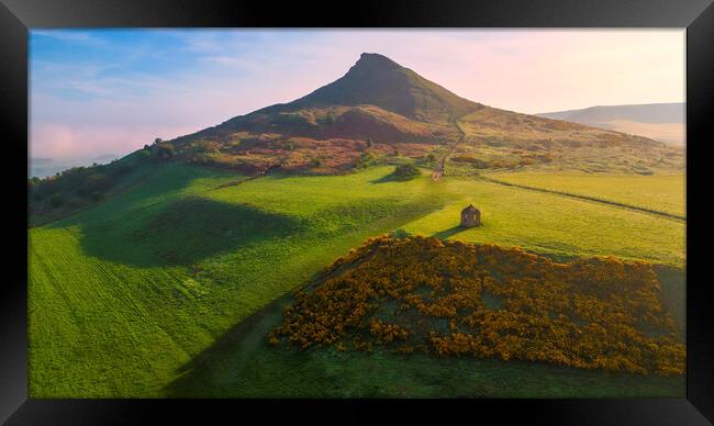 Roseberry Topping Stone Folly Framed Print by Tim Hill