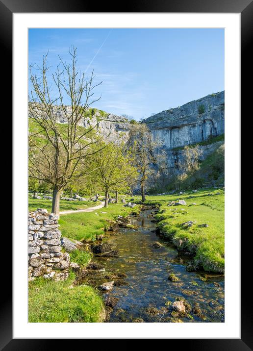 Iconic Malham Cove: Yorkshire Dales Framed Mounted Print by Tim Hill