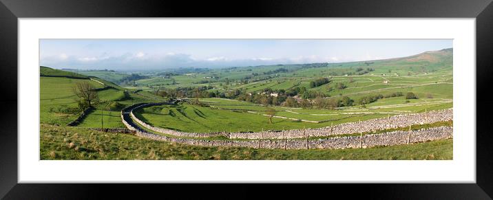 Malham Panorama: Iconic Yorkshire Dales Scene Framed Mounted Print by Tim Hill