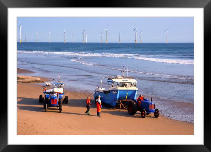 Redcar Fishing Boats: Redcar Beach Photography Framed Mounted Print by Tim Hill