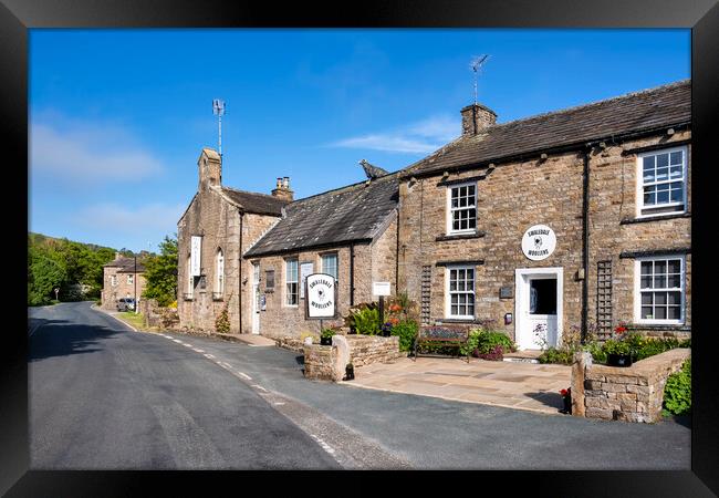 Swaledale Woolens: Muker Village Swaledale Framed Print by Tim Hill