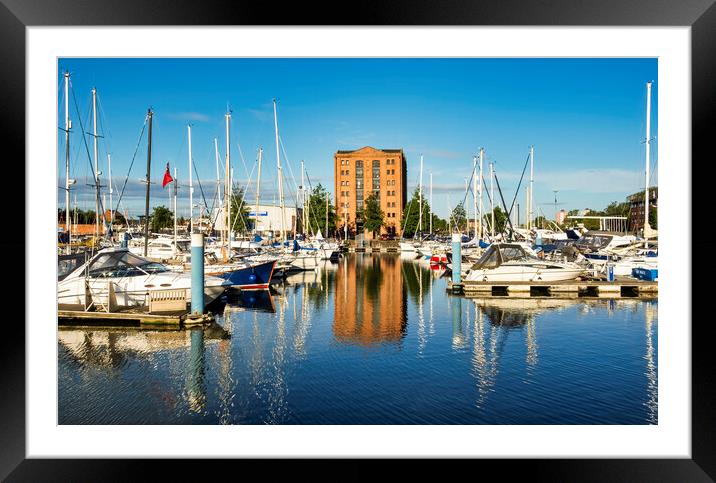 Hull Marina in Summertime Framed Mounted Print by Tim Hill