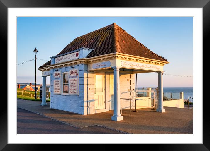 Clara's Ice Cream and Coffee Shop Whitby Framed Mounted Print by Tim Hill