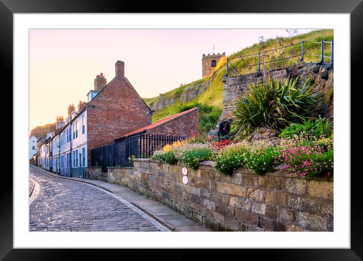  Henrietta Street Whitby 199 Steps Framed Mounted Print by Tim Hill