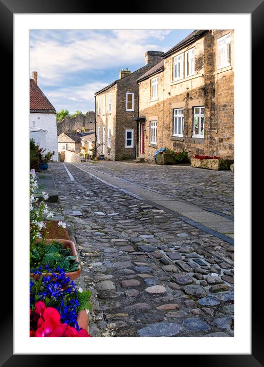 Tower Street in Richmond, North Yorkshire Framed Mounted Print by Tim Hill
